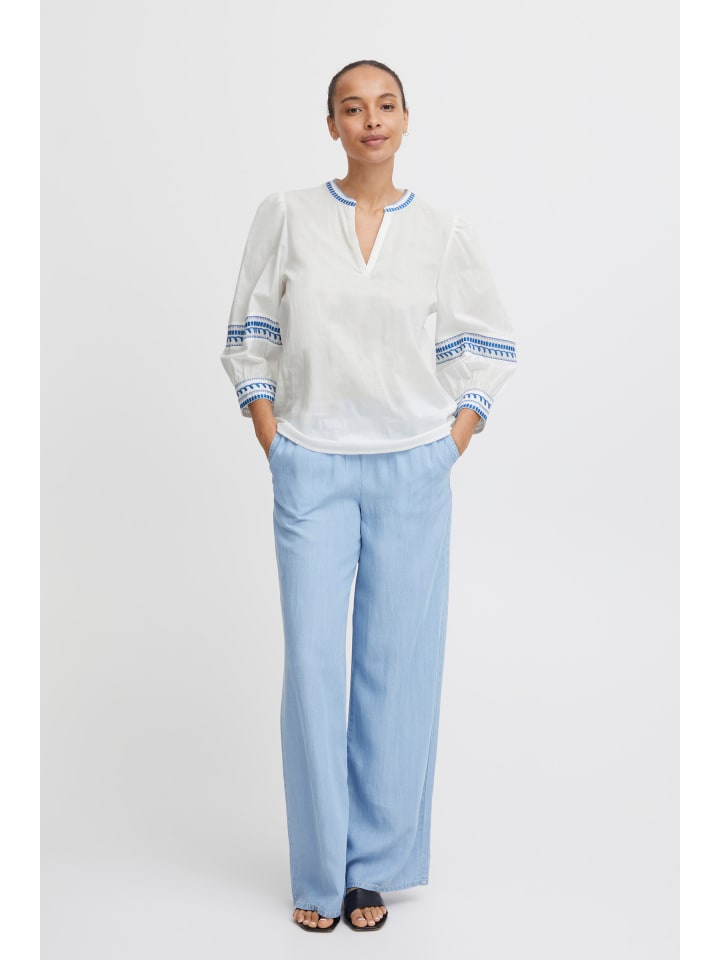 

B. young Блузка с длинными рукавами BYJIYA, стандартный крой, цвет Palace Blue Sun Mix