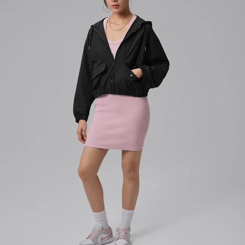Куртка женская Black hooded moderate Jordan — фото 3