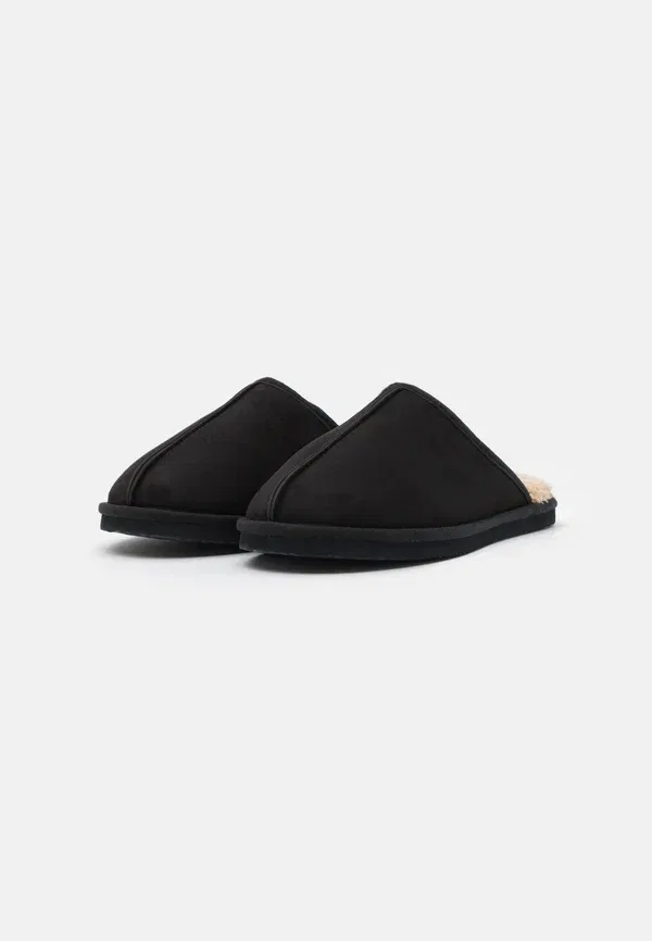 Тапочки Jfwdudely slippers Jack & Jones, черный/бежевый — фото 2