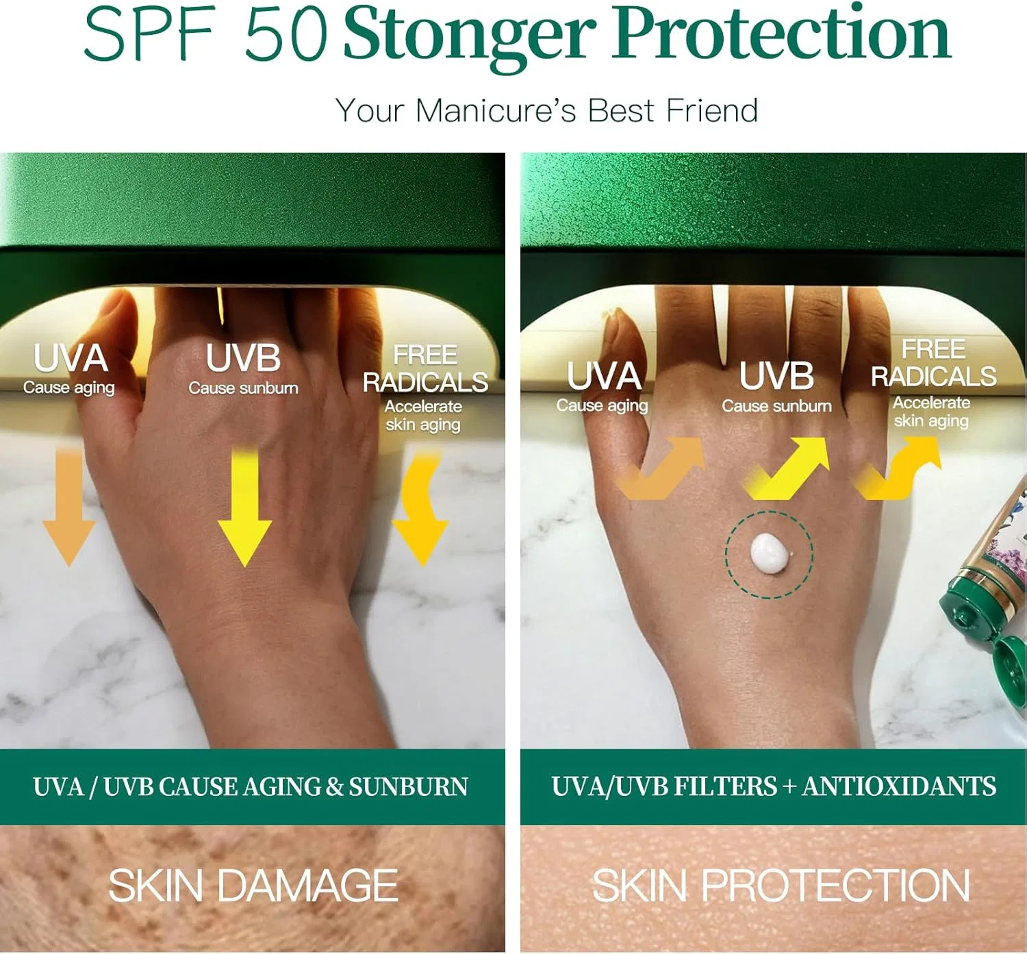 Солнцезащитный крем для рук ManiShield SPF50, APUREE, 1 шт — фото 3