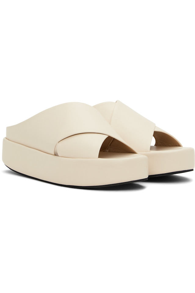 Кросс-платформенные сандалии Lauren Manoogian, цвет ivory — фото 4