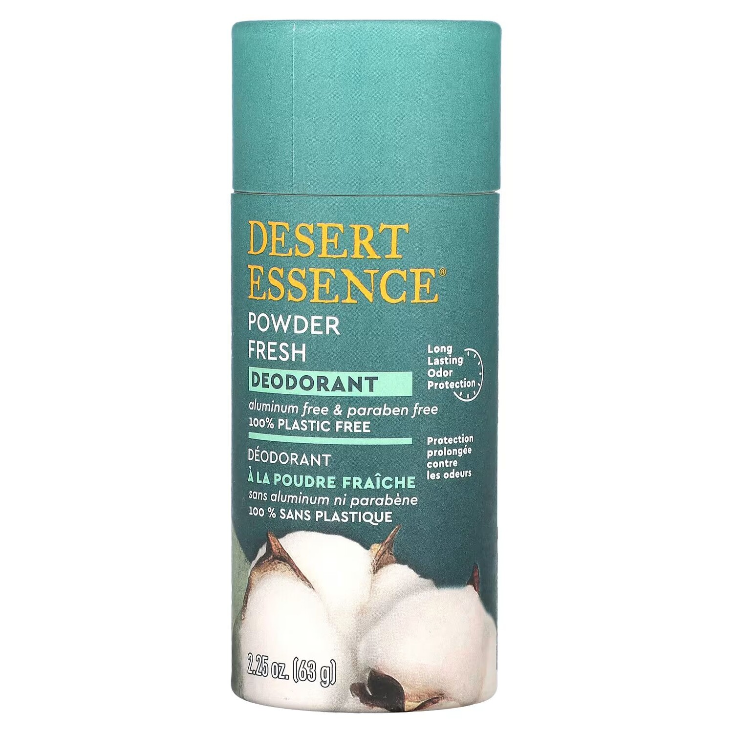 

Дезодорант, свежий порошок, 2,25 унции (63 г) Desert Essence