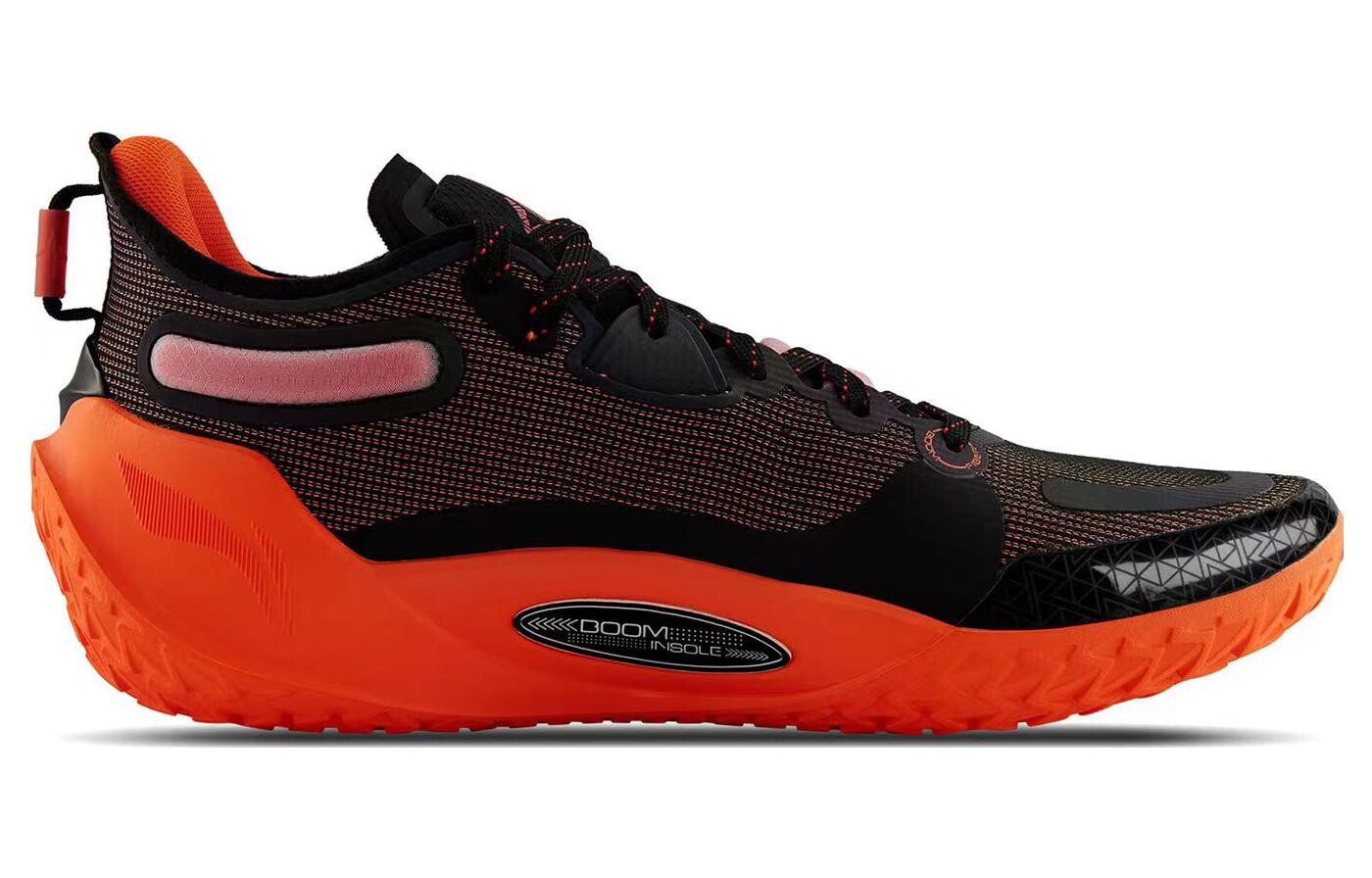 Кроссовки Li Ning Lining Jb1, черный/оранжевый — фото 2