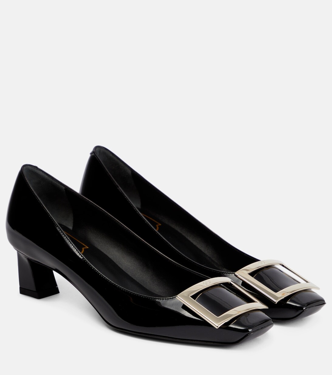 Туфли-лодочки Trompette 45 из лакированной кожи Roger Vivier, черный