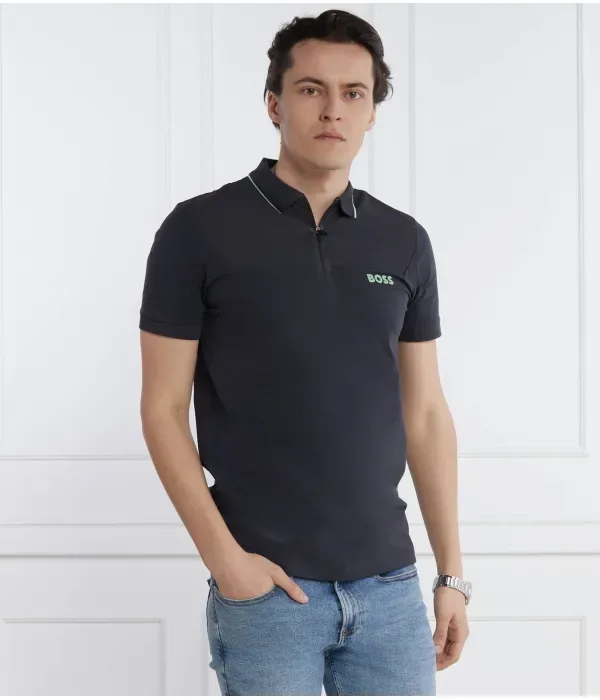 Поло Филикс slim fit Boss Green, графитовый — фото 3