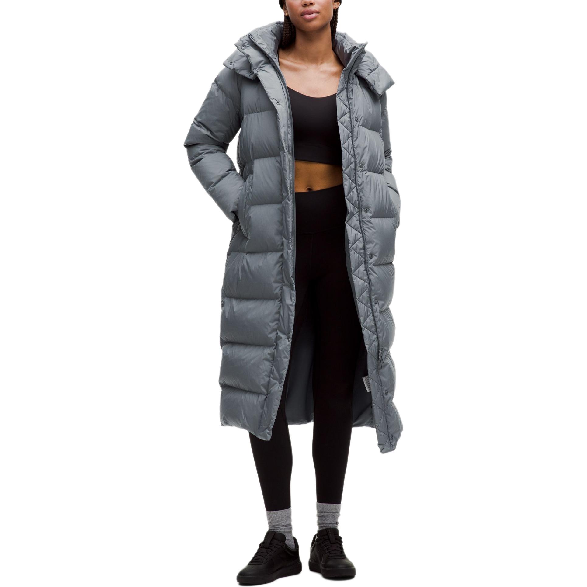 

Куртка Wunder Puff Series Down для женщин Lululemon, серый oasis/gyos