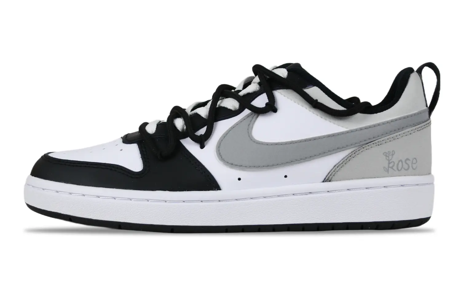 

Кроссовки Nike Court Borough Skateboarding Shoes Women's Low-top Black/grey, черный/серый