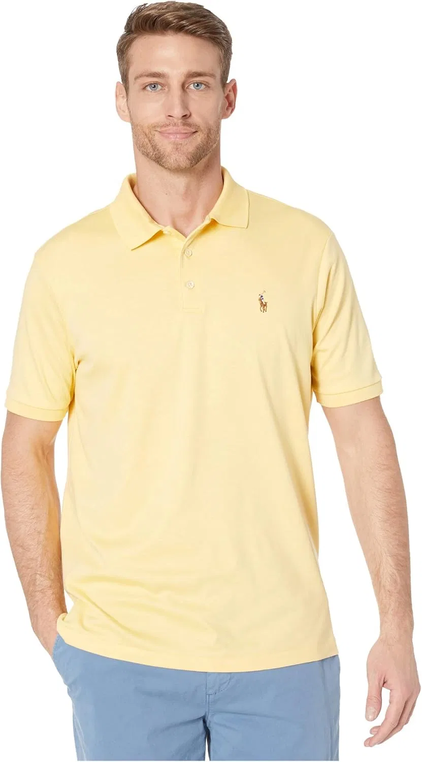 Мужская классическая рубашка поло POLO RALPH LAUREN, желтый