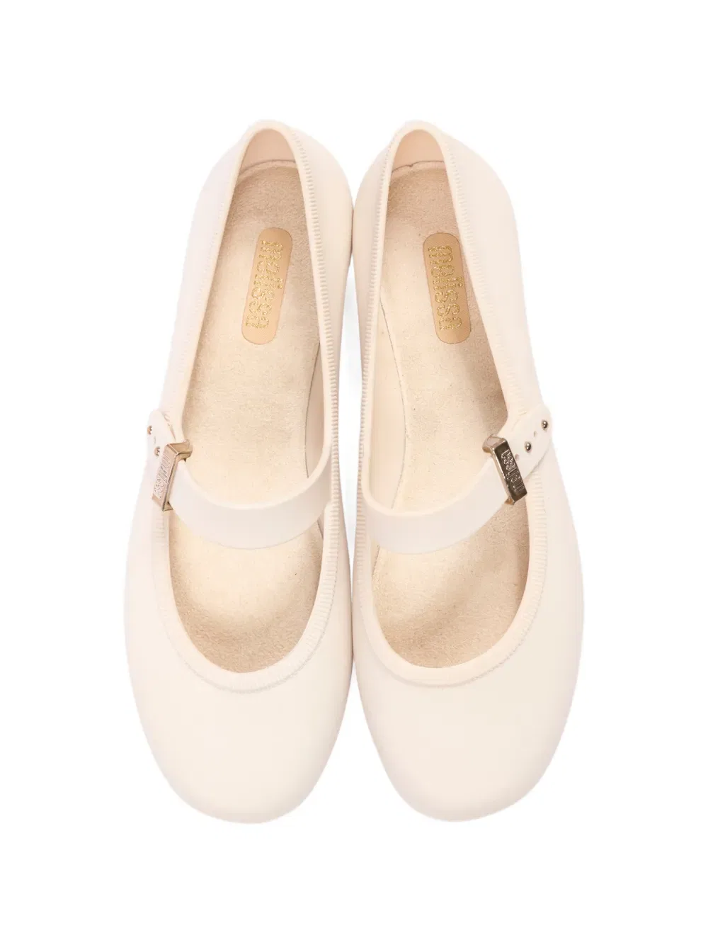 Балетки с застежкой-пряжкой Mini Melissa, нейтральный — фото 3