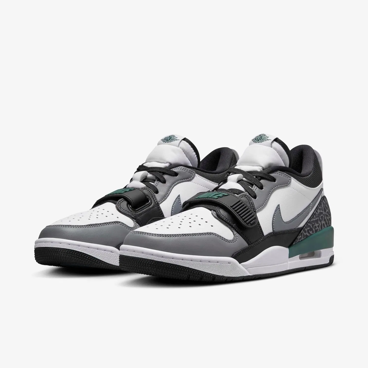 Мужские низкие кроссовки Nike Air Jordan Legacy 312, White Oxidised Green Black Cool Grey — фото 2