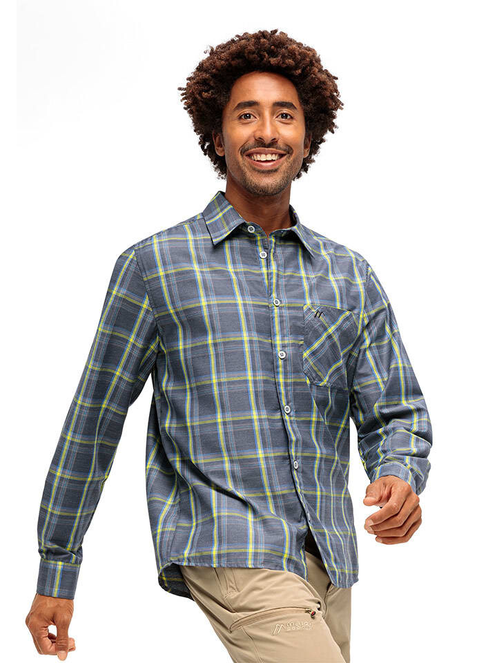 

Рубашка Maier Sports Funktionshemd Claas, цвет Gelb/Blau