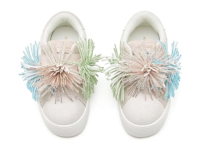 Кроссовки с бахромой Laney Fringe Kurt Geiger London Kids, White — фото 3