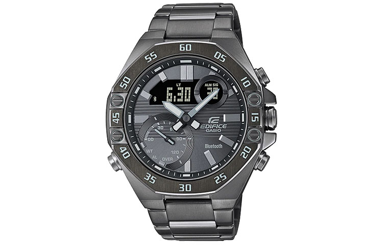 

Мужские часы EDIFICE серые ECB-10DC-1B CASIO