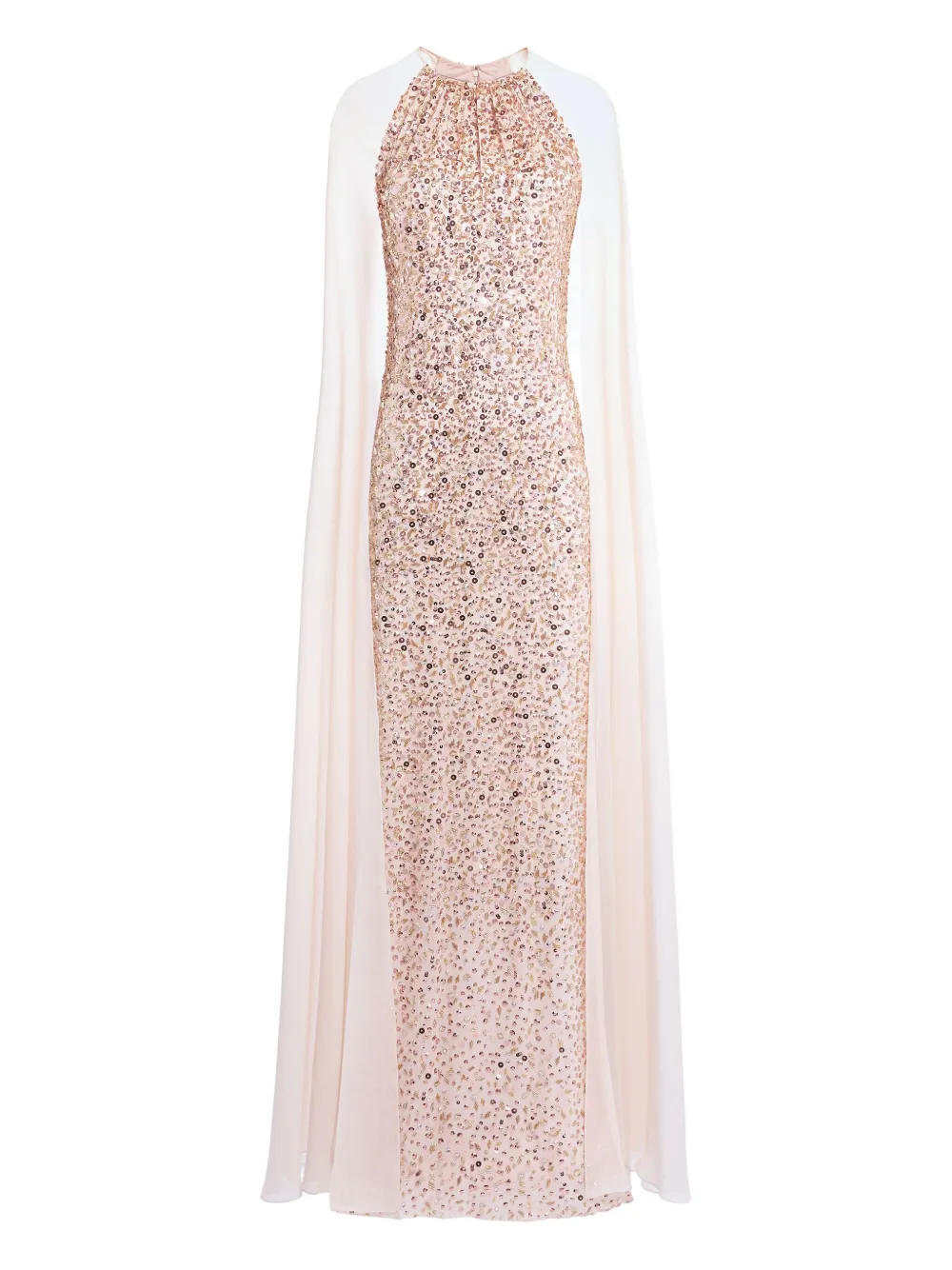 

Шелковое платье Jenny Packham, розовый