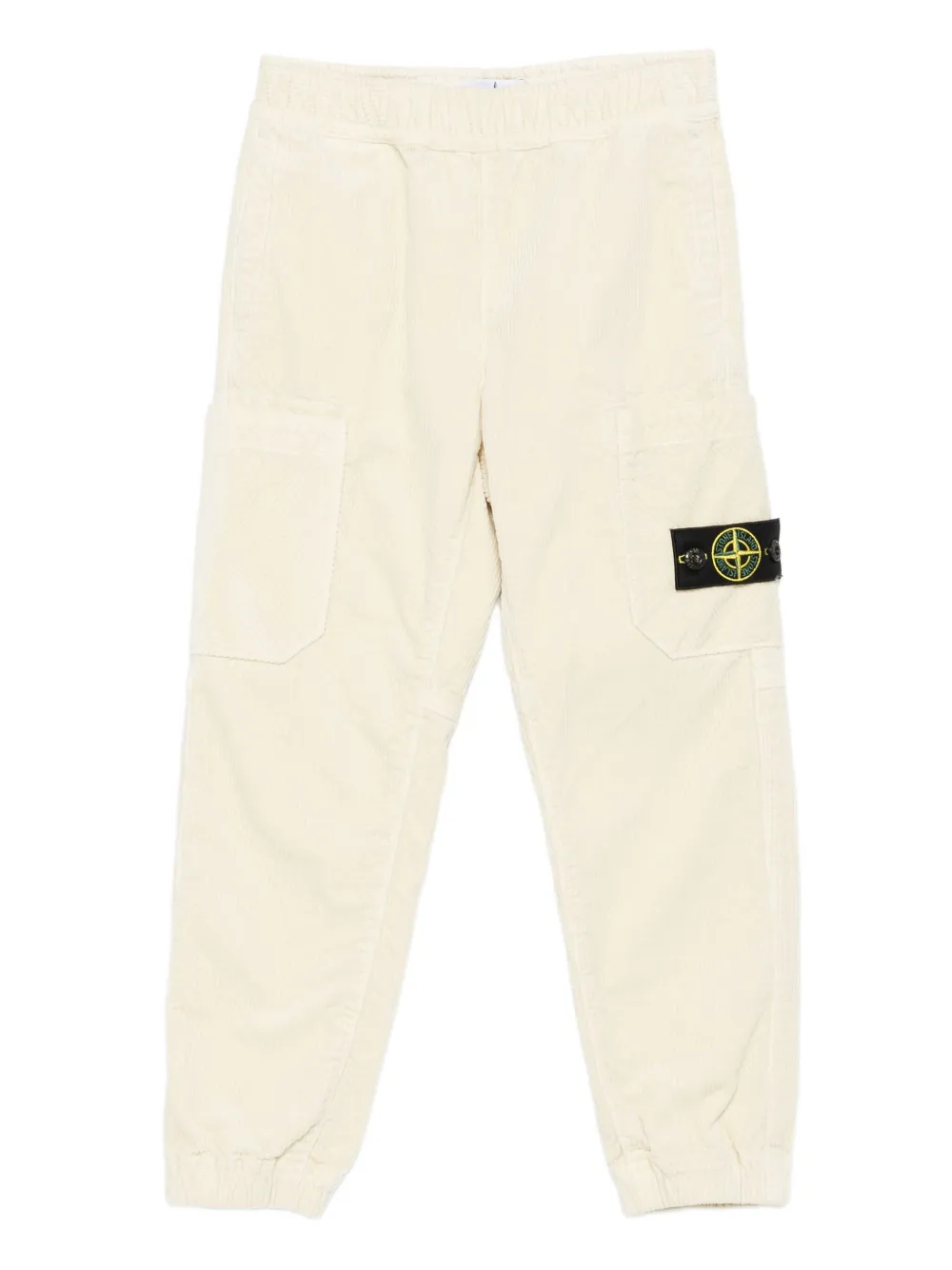 

Вельветовые брюки с накладными карманами Stone Island Junior, нейтральный