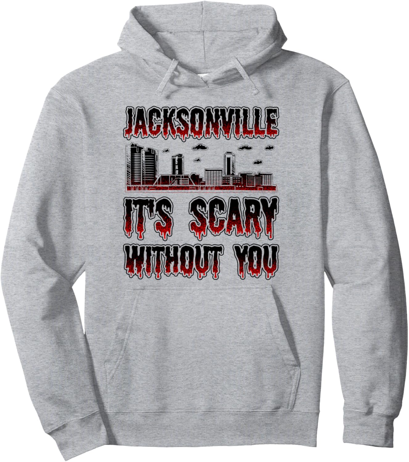 

Ночная ностальгия по Джексонвиллю Америка Американский Хэллоуин Жуткая толстовка Horror Usa Jacksonville Gift America American, серый