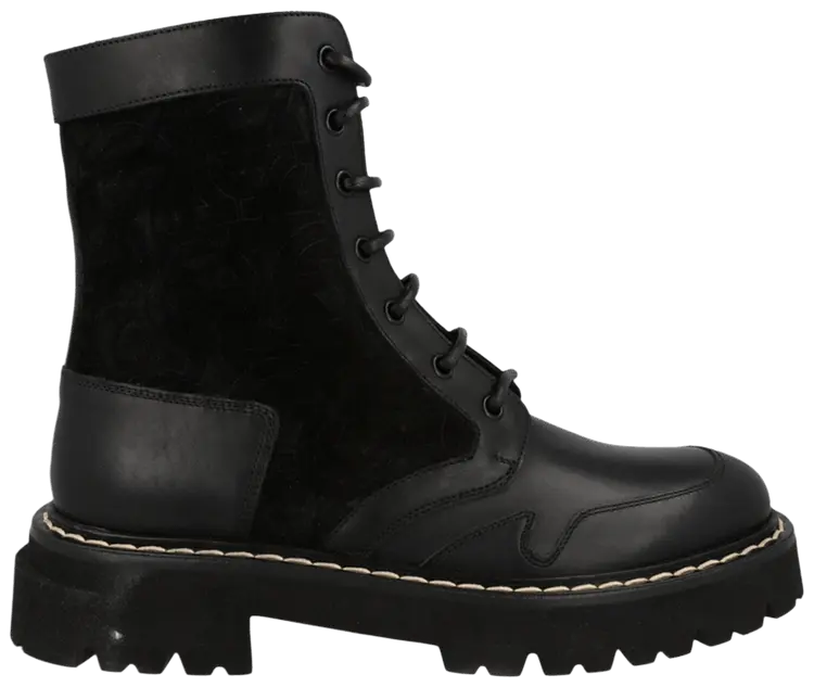 

Ботинки Ferragamo Luri Combat, черный