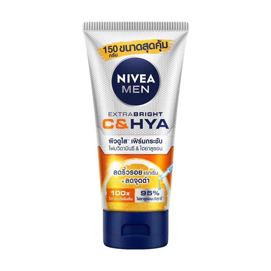 

Nivea Витаминная пенка для мужчин Extra Bright C Hya Age Defense, 150 г, Orange