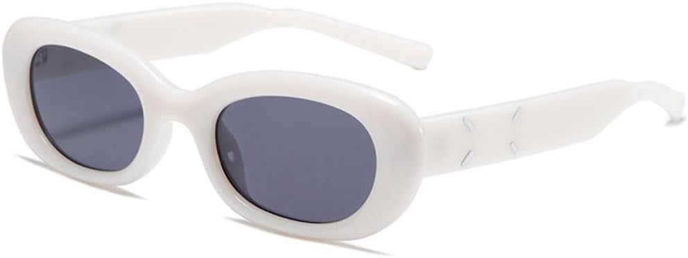 

Солнцезащитные очки овальной формы 2026 года, роскошные серые оттенки, винтажные стильные солнцезащитные очки в стиле ретро, ​​классические очки, C6, один размер MTZJH, One Color