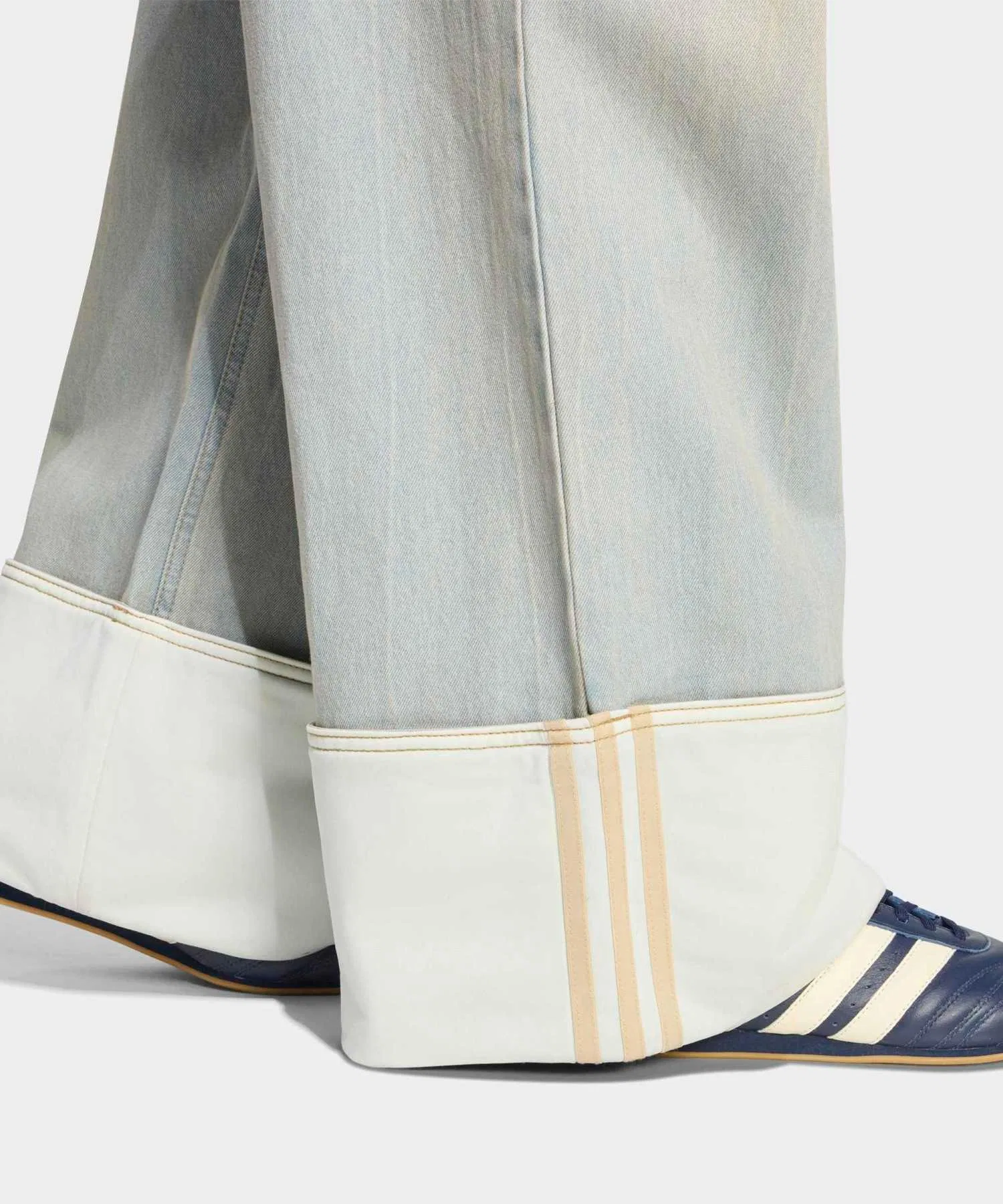Винтажные джинсы с широкими штанинами / adidas Originals — фото 4