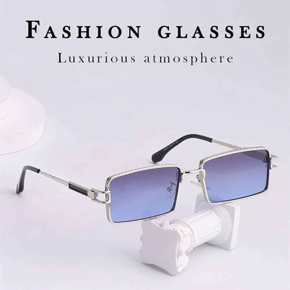 

MUTYNE Женские модные солнцезащитные очки квадратной формы из металла, классические мужские очки для отдыха на природе, ретро-очки для вечеринок, зауженные книзу, C3