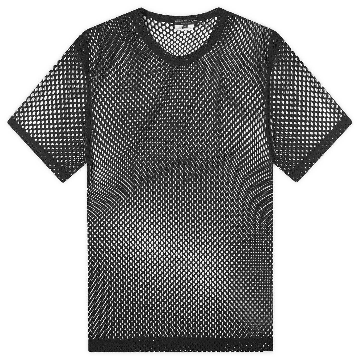

Футболка Comme Des Garçons Homme Plus Poly Mesh T-Shirt, черный