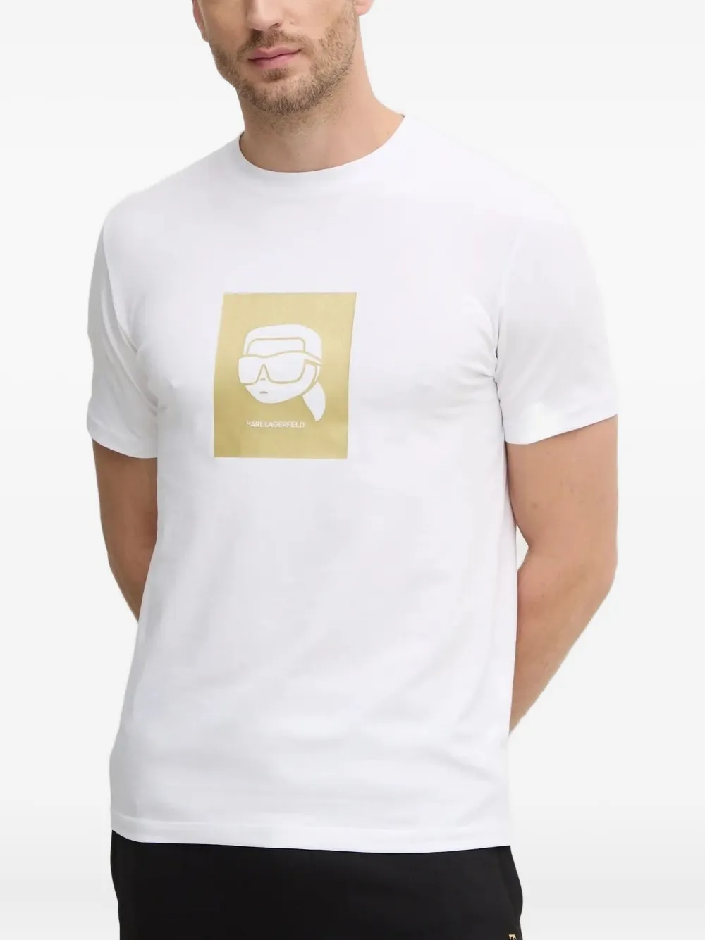 

Футболка с логотипом KARL LAGERFELD, белый