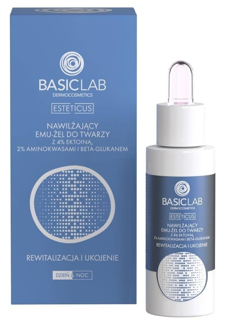 Эмульсия Basiclab — Восстанавливающая для лица Esteticus % Ektoiny, Aminokwasy, Beta-Glukan, 30 мл — фото 2