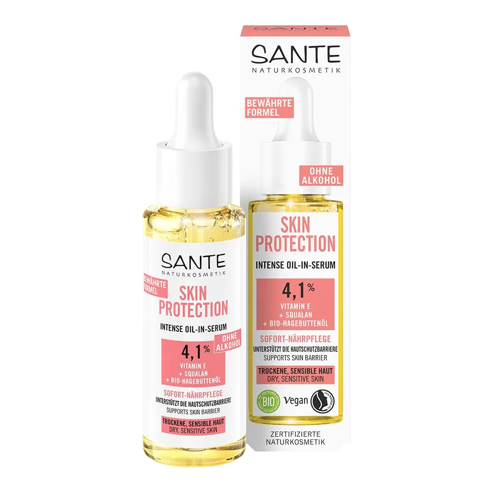 Сыворотка Sante Naturkosmetik — Питательная для лица «Skin Protection Intense Serum» от