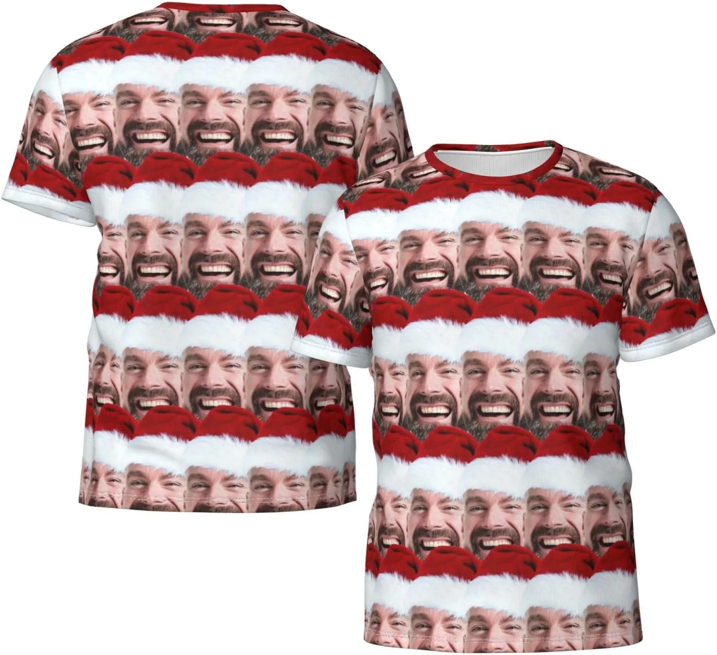 Футболка Custom T Shirts с принтом спереди и сзади