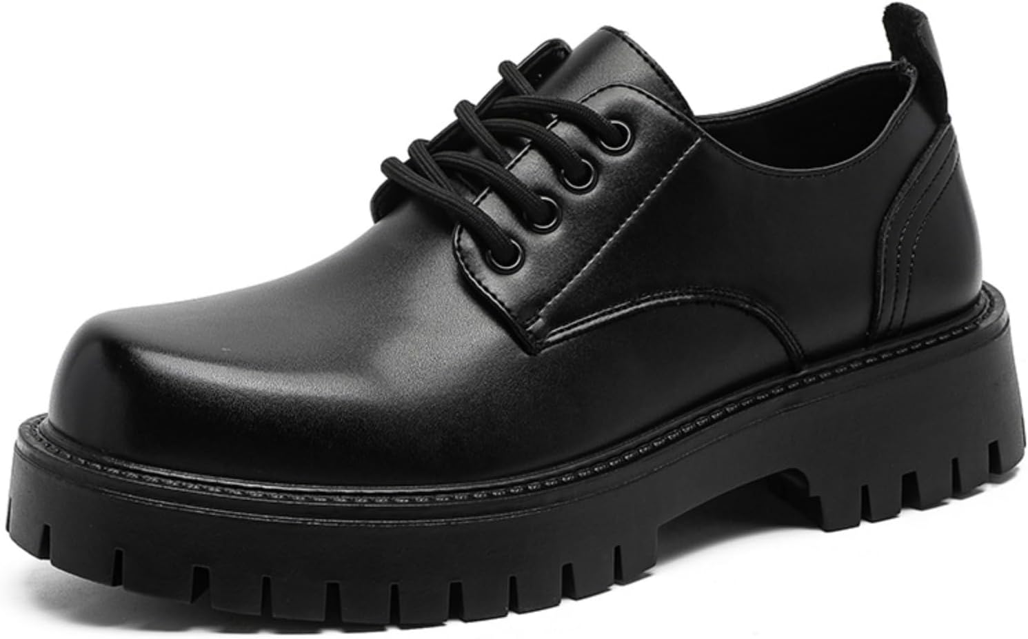 

Мужские модные туфли на платформе, стильная повседневная обувь- идеально подходят для уличного стиля, рабочих будней и общественных мероприятий Kpdwfms, черный