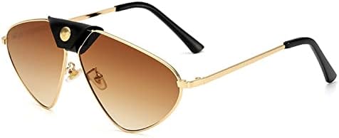 

Солнцезащитные очки 2027 года для женщин и мужчин, винтажные металлические солнцезащитные очки, градиентные солнцезащитные очки с защитой от УФ-излучения UV400 MTZJH, C3