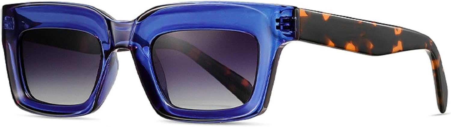 

Солнцезащитные очки с толстой поляризованной оправой для женщин, массивные солнцезащитные очки из ацетата с защитой от УФ-излучения UV400, солнцезащитные очки квадратной формы для мужчин mincl, C1