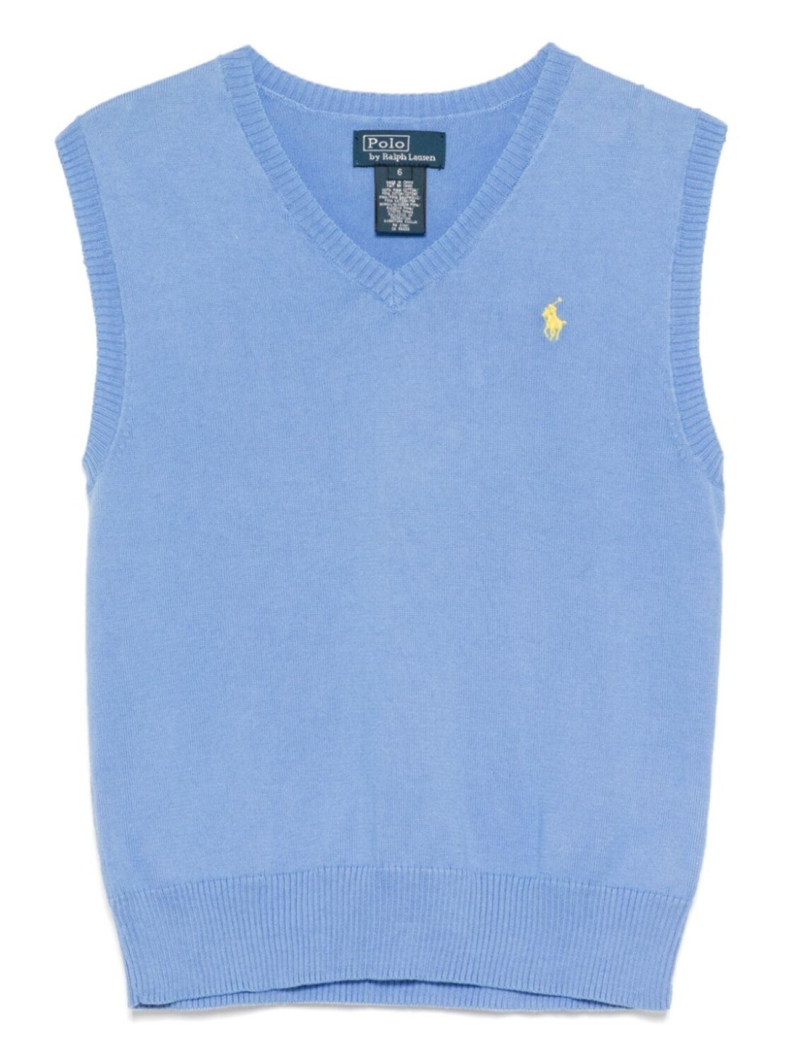 

POLO RALPH LAUREN KIDS жилет с вышивкой, синий