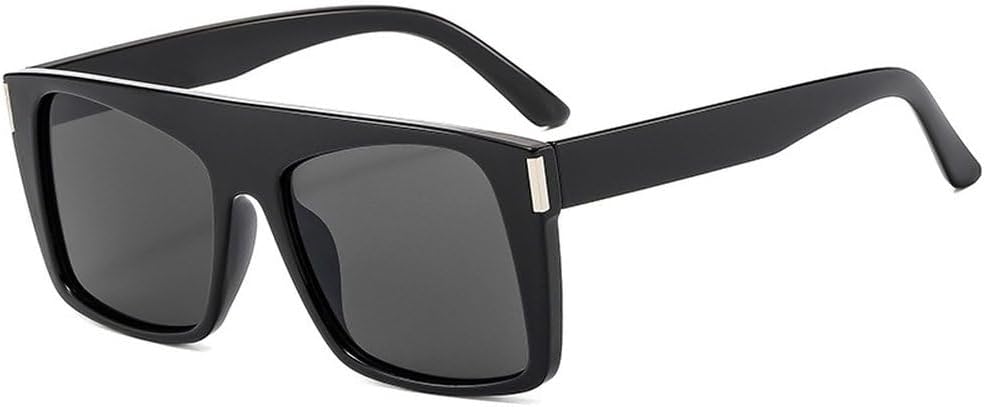 

Ретро квадратные солнцезащитные очки для женщин, защита от УФ-излучения UV400, модные сине-зеленые, мужские с заклепками, трендовые панк-солнцезащитные очки SKFGNX, Black Grey