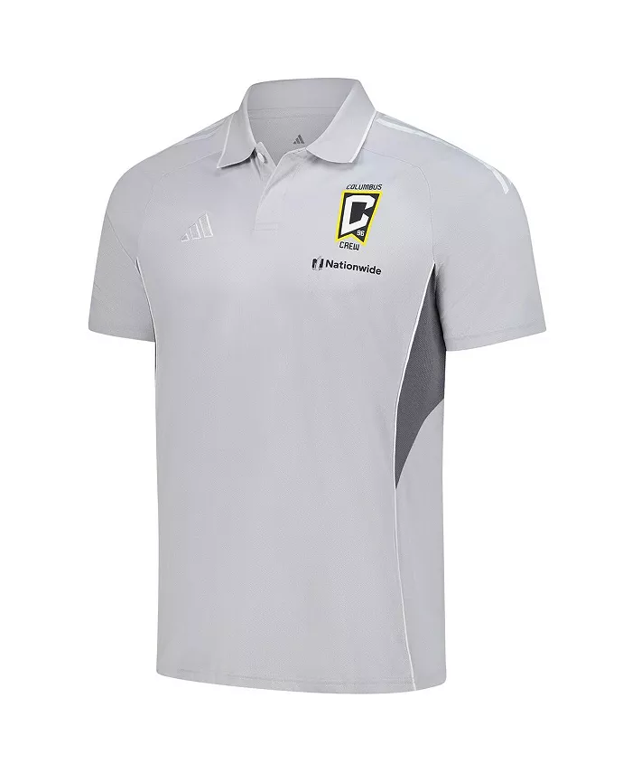Мужская тренировочная поло Columbus Crew 2025 серебристого цвета adidas — фото 2
