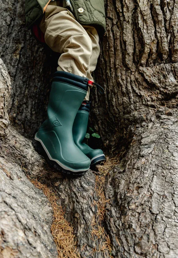 Сапоги Dunlop mk0kl45 kids blizzard /grau/schwarz wellies, зеленый