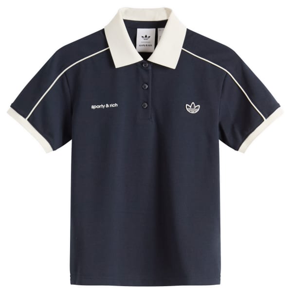 

Adidas X sporty & rich футболка-поло, night темно-синий