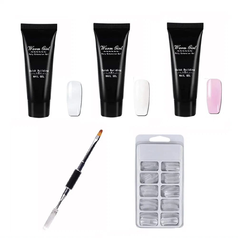 Набор для наращивания ногтей Warm Girl Poly Extension Gel Warm Girl