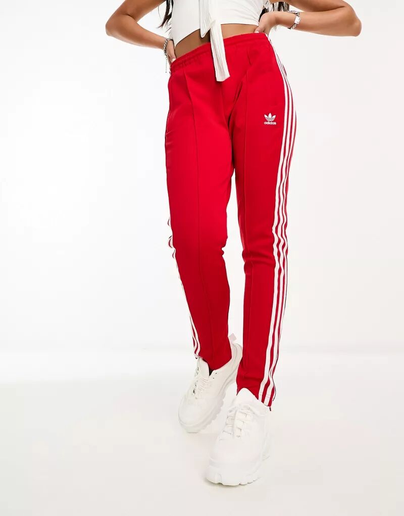 

Красные спортивные брюки adidas Originals SST