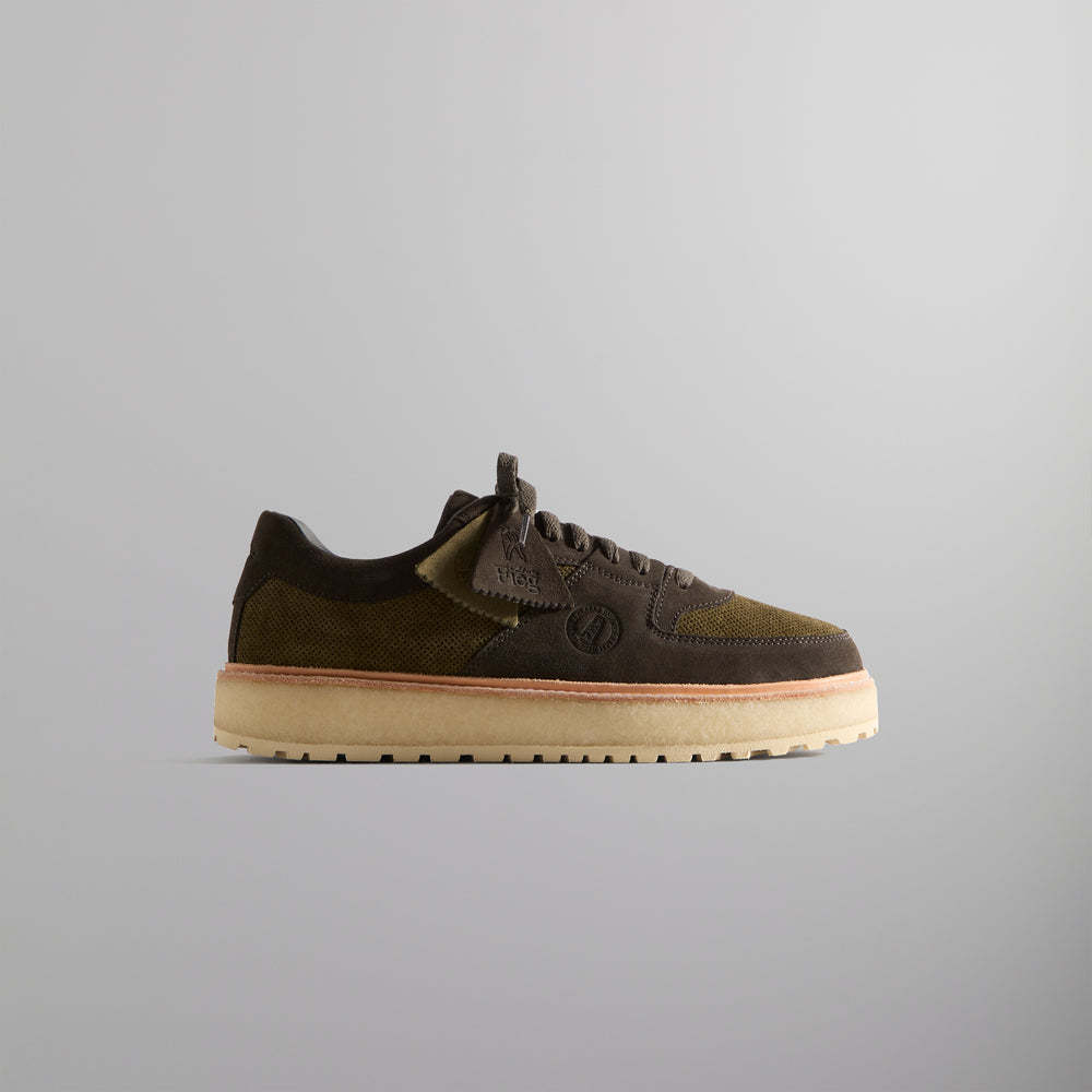 

Кроссовки 8th St by Ronnie Fieg for Clarks Originals Sandford 2, цвет Black Olive/Ivy Green