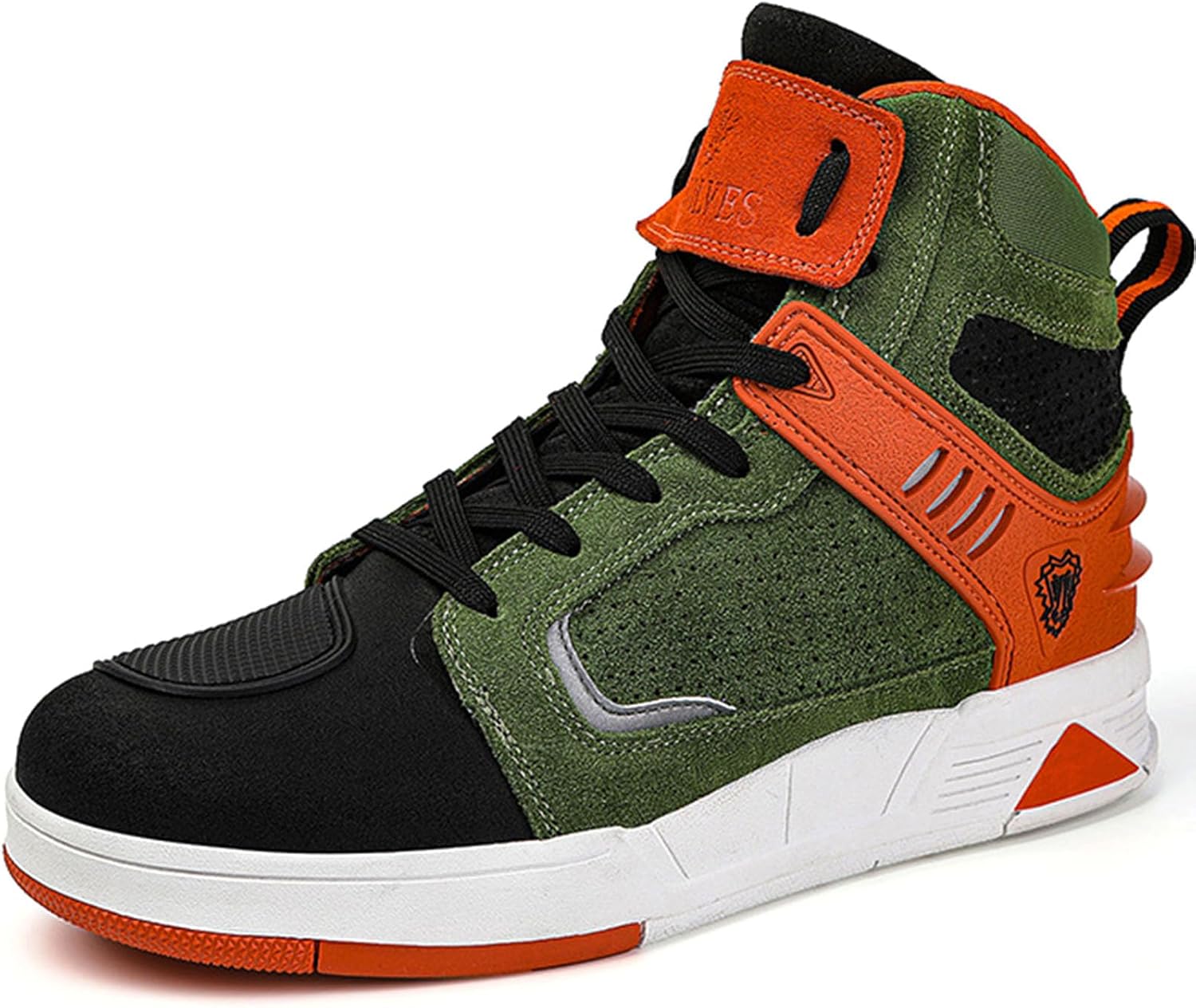 

Мужские кожаные мотоциклетные ботинки, дышащие противоскользящие защитные повседневные классические мотоботы с поддержкой голеностопа и защитной накладкой Hiuzylqx, зеленый