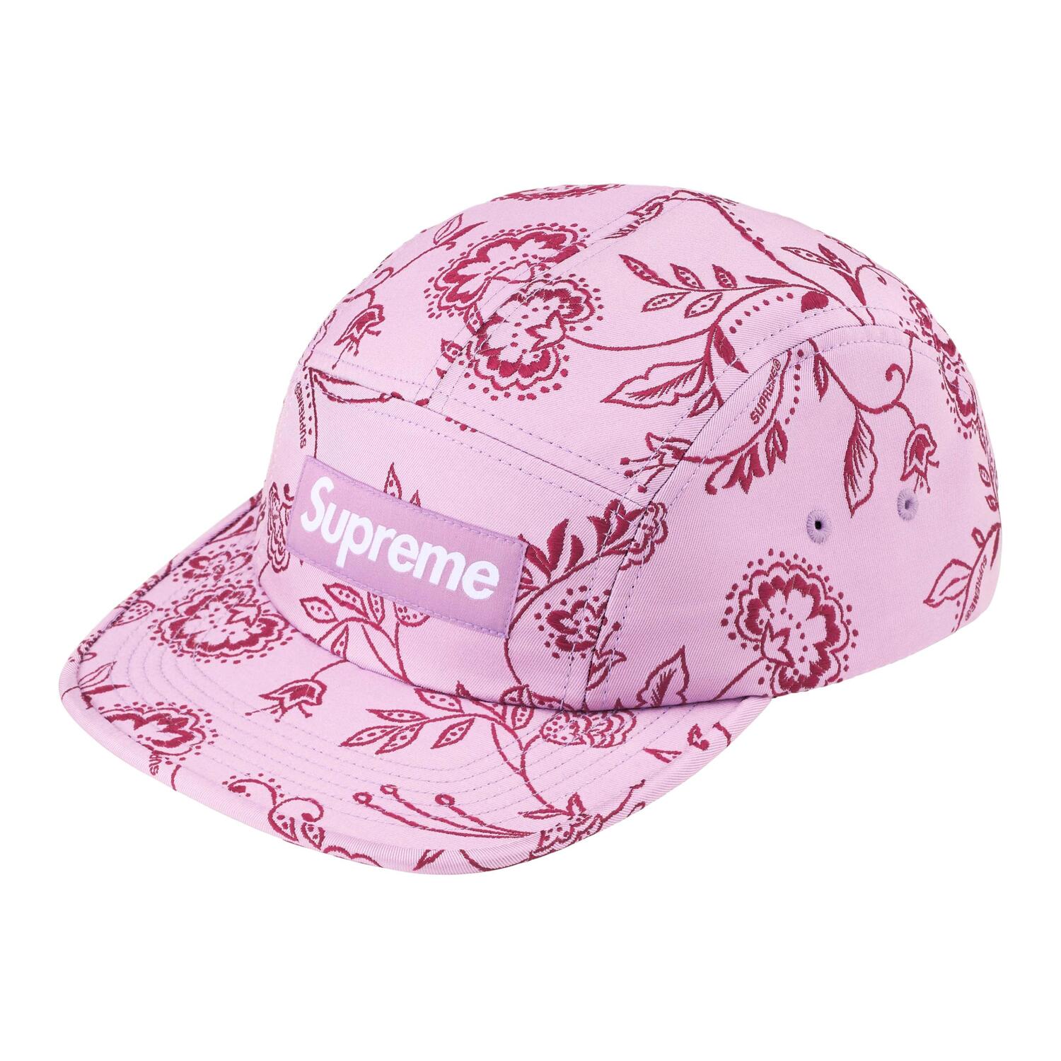

Supreme Цветочная жаккардовая кепка, Pink
