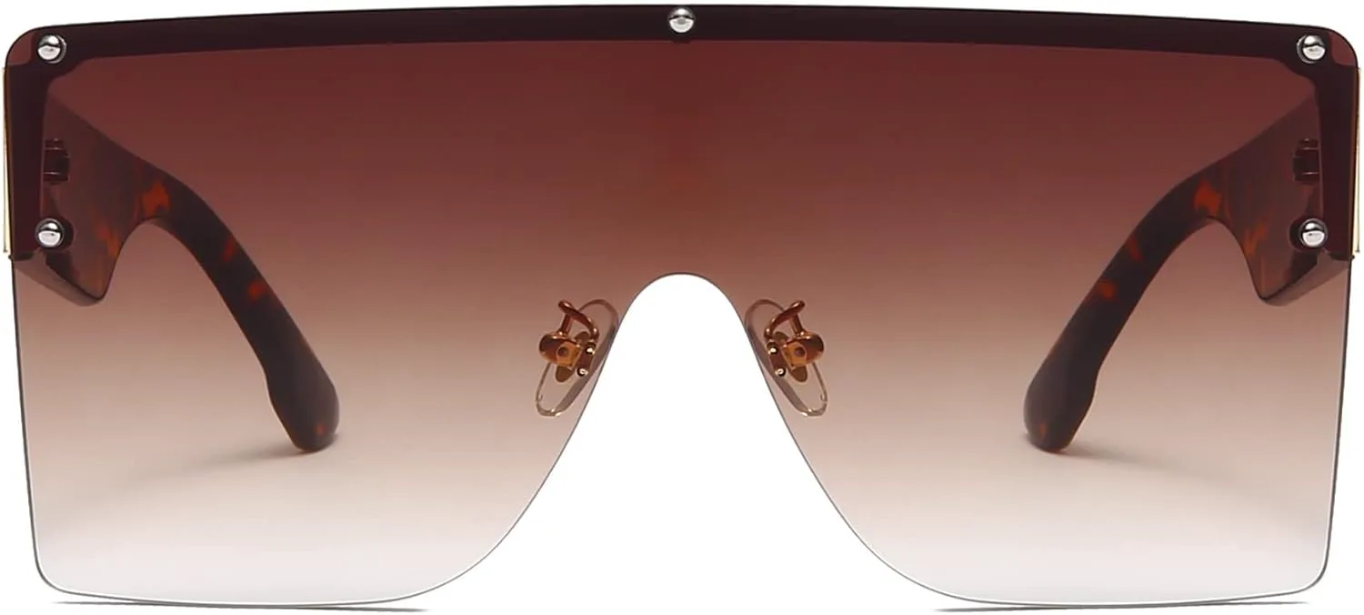 

Квадратные безрамочные модные солнцезащитные очки для мужчин и женщин, для уличной фотосъемки, отдыха и защиты от солнца (Цвет: G, Размер: Средний) GAOXIN, G