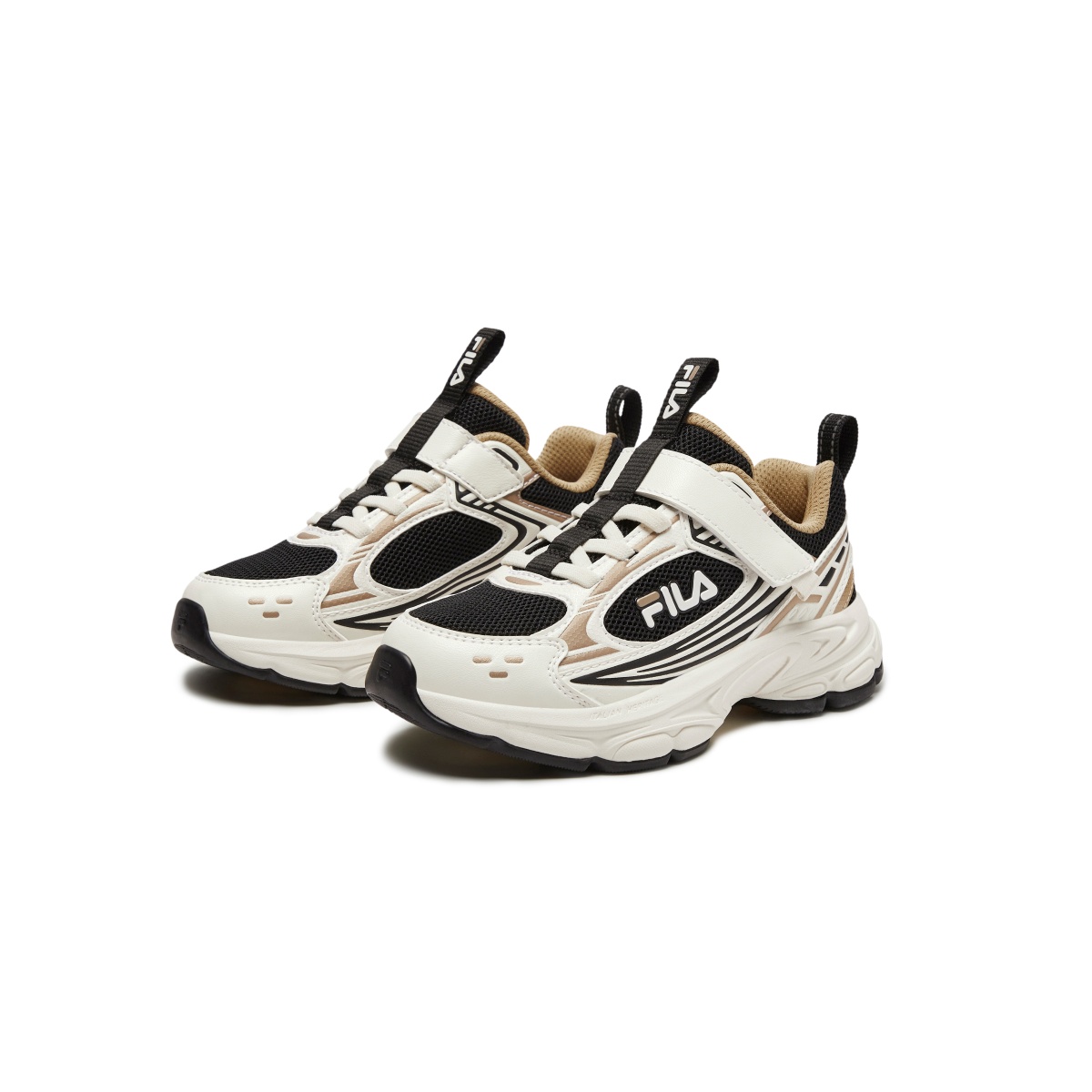 Детские кроссовки Heritage FHT для дошкольников FILA KIDS, белый/черный — фото 2