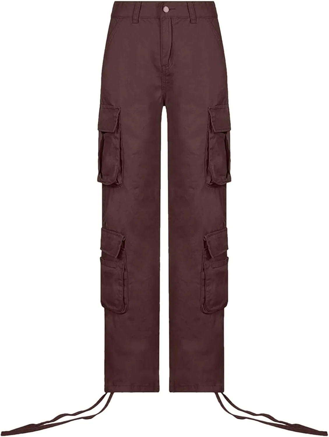 Джинсы карго Women's Jeans Trendy Cargo Pants, Coffee — фото 4