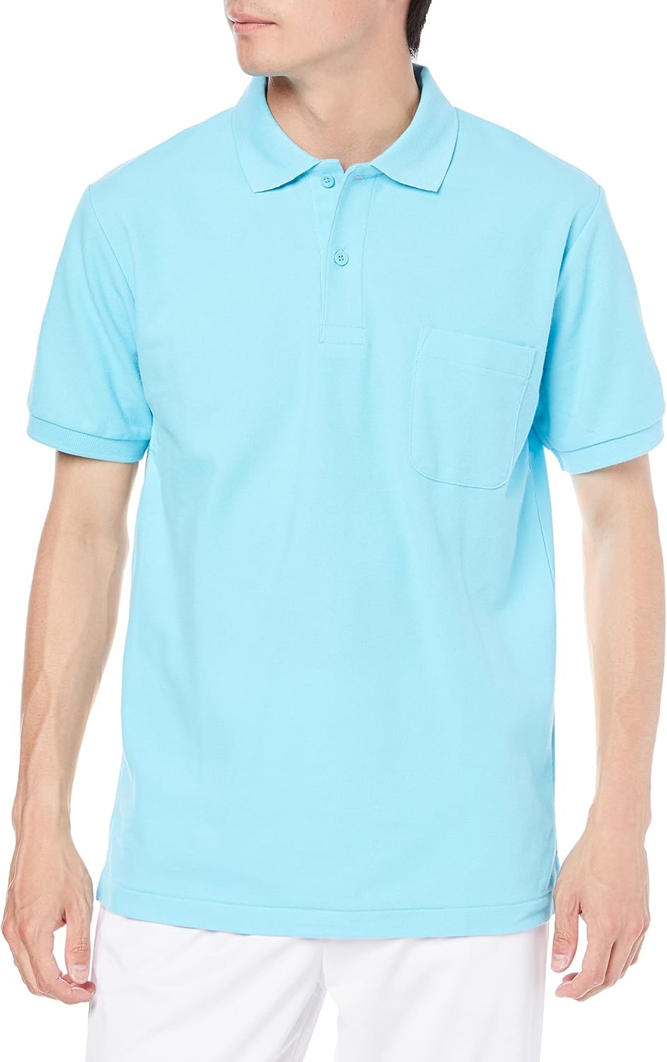 

Футболка-поло с коротким рукавом Pantone FNP101, унисекс, с карманами, синий