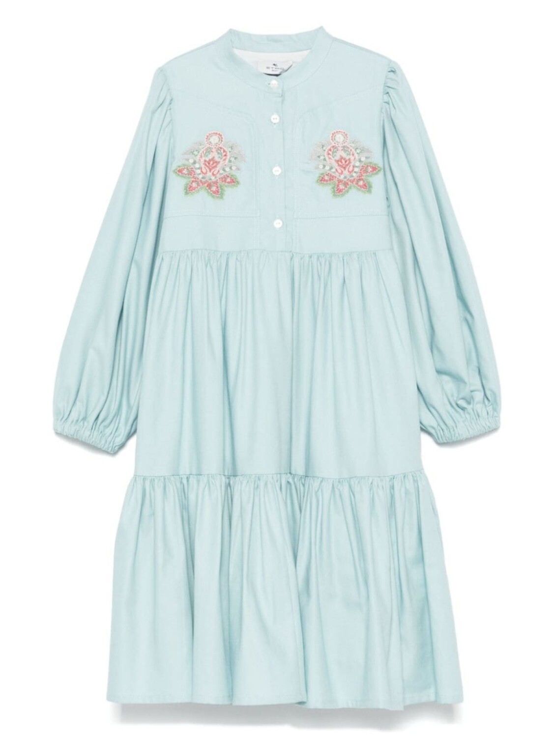 

Платье ETRO KIDS с цветочной вышивкой, синий