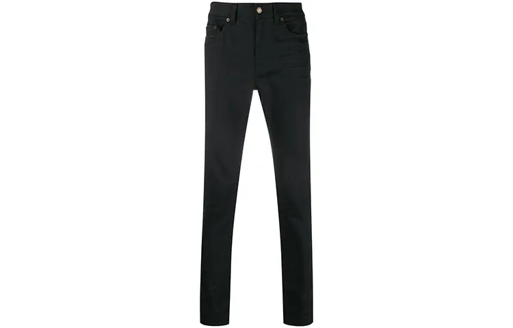 

Джинсы Saint Laurent Cropped Skinny-Fit, черный