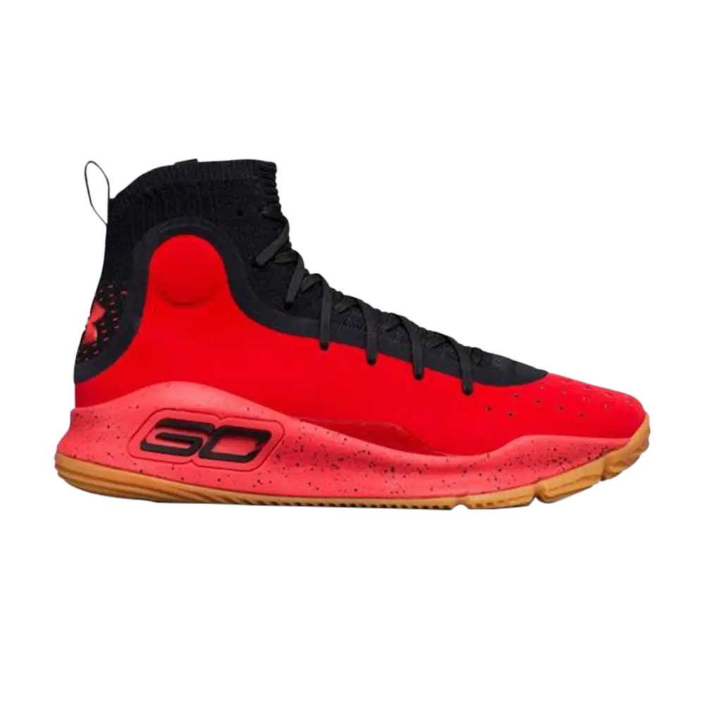 Кроссовки Curry 4 Under Armour, красный